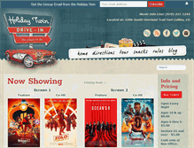 Tablet Screenshot of holidaytwindrivein.com